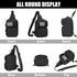 Wotony RFID Blocking Tactical Crossbody Bag for Men - Durable EDC Sling Shoulder Bag with Multi-Pocket Storage
