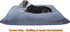 DIY Pet Bed Pillow Duvet Suede Cover - Waterproof Internal Case for Medium Dog/Cat, Gray Color