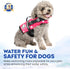 Paws Aboard Dog Life Jacket - Adjustable, Reflective, Comfortable Swim Vest for Dogs, XX-Small to Extra Large (Pink