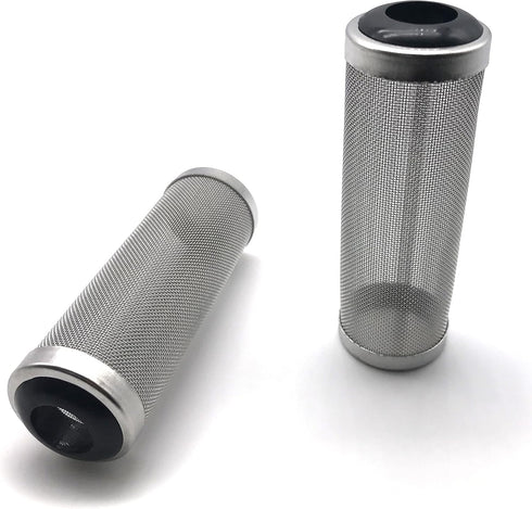 2Pcs Aquarium Fish/Shrimp Mesh Net Filter Guard, Stainless Steel Pre-filter Cover for Fish Tank (15mm ID)