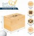 Golf Scorecard Collection Box - Organize and Display Scorecards, Photos, Keepsakes, Yardage Books with 5 Dividers