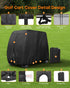 Golf Cart Cover for 4 Passenger, Heavy Duty 420D Waterproof Covers, Extended Roof Compatible with EZ GO Club Car