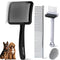 Wooden Slicker Brush for Dogs, 4-in-1 Dog Brush Grooming Kit for Doodles