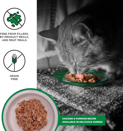 BIXBI Liberty Grain Free Canned Wet Cat Food, Chicken & Pumpkin Recipe in Broth, 2.75 oz (Pack of 24)