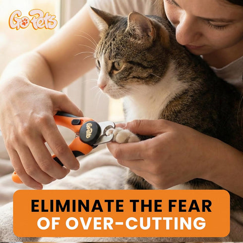 Trimmer GoPets Dog Nail Clippers, Professional Pet Nail for Large Dogs and Cats with Quick Sensor Safety Guard, Heavy