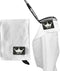 Magnetic Golf Towel with Loop Attachment and Center Cut - Strong Magnet for Golf Bag or Cart Accessory