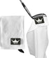 Magnetic Golf Towel with Loop Attachment and Center Cut - Strong Magnet for Golf Bag or Cart Accessory