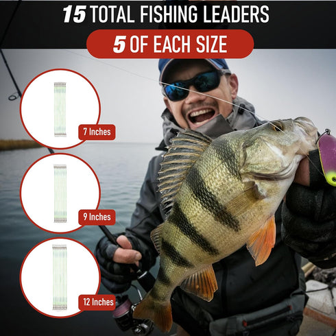 Fishing Leaders with Swivels - Carp, Pike, Catfish, Muskie, Walleye, Bass, Mackerel, Snapper