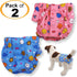 Pack of 2 Sanitary Pants Dog Female Diapers Cotton for Small Pet Cat (S: Waist: 10" - 13")