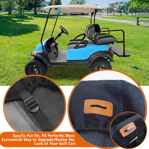 2004 Golf Cart Front Seat Covers for Club Car Precedent and Up, Durable Polyester Fabric Club Car Precedent Seat
