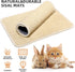 2 Pieces Rabbit Scratcher Mat, Natural Sisal Cat Bunny Rabbit Scratching Pad, Rabbit Animal Scratch Pad Rug for Indoor