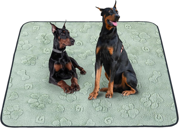 LOOBANI Washable Pee Pads for Dogs: 72"x72" Super Absorbent Reusable Dog Pee