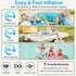Swimming 4 NozzlesAC 110-120V500W Electric Airpump for Inflatable Tumble Track Gymnastics Mat, Air Roller Barrel, Ring