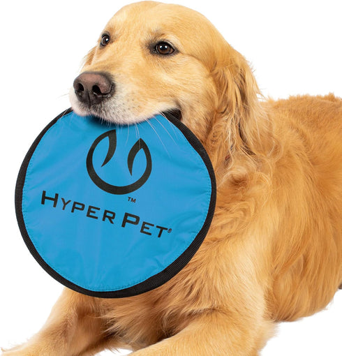 Hyper Pet Flippy Flopper 9" Flying Disc - Soft Dog Toy, Floats in Water, Pack of 5 (Colors May Vary)