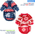 FabriCastle Dog Sweater, Pack of 2 or 3, Ultra Soft Warm Dog Clothes for Small Medium Dogs, Red, Blue, X-Small
