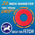 Nerf Dog Atomic Flyer Outdoor Dog Toy, 10 Inch Flying Disc for Medium and Large Dogs, Red