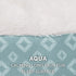 Furhaven Replacement Donut Dog Bed Cover, Plush & Diamond Print Calming Cuddler, Machine Washable, Aqua, Large
