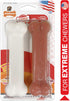 Nylabone Original Bone Power Chew Toy for Dogs, Medium 2 Pack - Durable for Aggressive Chewers, Bacon & Chicken Flavor
