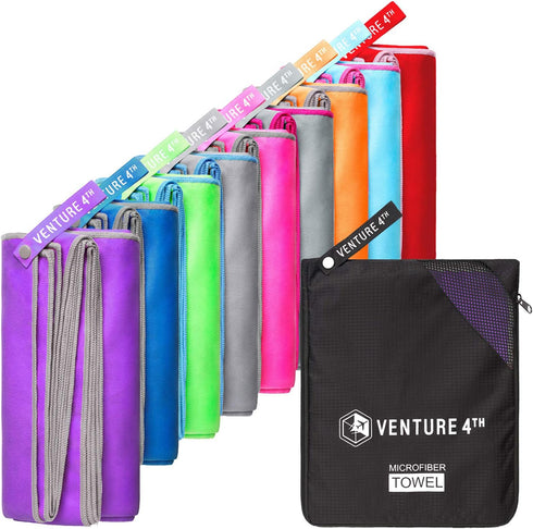 VENTURE 4TH Quick Dry Travel Towel - Fast Drying Ultra Soft Microfiber