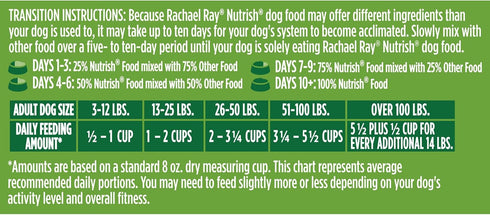 Premium Natural Dry Dog Food: Real Chicken & Veggies Recipe with Added Vitamins, 6 Pounds