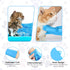Pet Grooming Gloves, Dog Washing Gloves with High-Density Teeth, Silicone Bathing Gloves for Dogs and Cats (Blue)