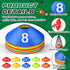 Relaxgiant 10 1-10 Pcs Numbered Sports Disc Cones Soccer Cones with Mesh Carry Bag Flexible Agility Cones Soft Field