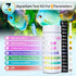 125 Aquarium Test Strips 7 in 1 for Freshwater and Saltwater with Test Tube & Thermometer