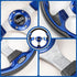 NOKINS 12.5" Universal Golf Cart Steering Wheel, Fits EZGO TXT&RXV Club Car DS&Precedent Yamaha