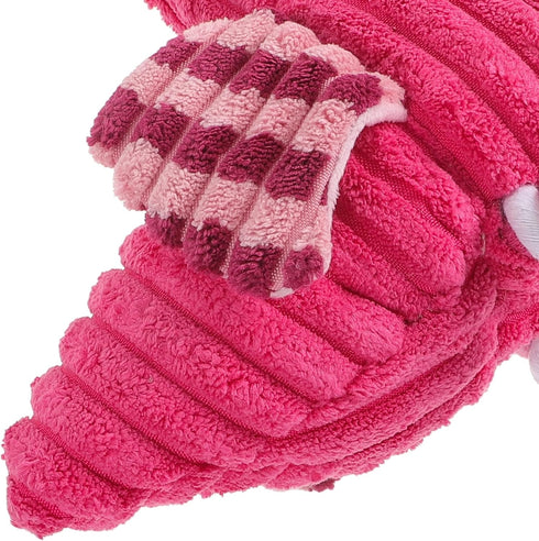Mipcase Dogman Chew Toys - Small Flamingo Squeaky Toy, Indestructible Cotton Rope Plush Toy for Dogs