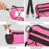 KOSIBATE Bike Handlebar Bag, Bicycle Frame Bag with Shoulder Strap for Mountain Road Bikes (Pink)