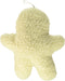 Boss Pet Products Digger's Fleece Plush Characters Cuddly Gingerbread Shape Dog Toy with Squeaker, White/Cream