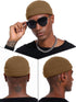 vidsel Thin Wool Fisherman Beanie Hat - Short Knit Cuffed Fashion Trawler Skull Cap for Men & Women