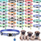 42 Pcs Puppy Collars for Litter, Adjustable ID Collars with Bell for Newborn Dogs and Cats, Reflective
