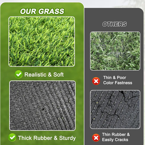 Washable(19.7"*47.2") Artificial Grass Mat, Dog Grass Pee Pads, Fake Grass Pad for Pets Potty Training, Soft Grass Pad