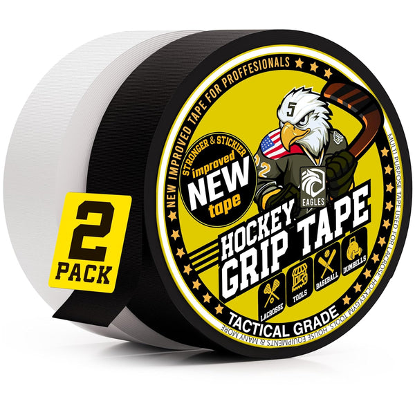 Hockey Tape Multipurpose Cloth Tape Roll for Lacrosse, Baseball & Softball, Easy Tear Over Grip - Sports Gift