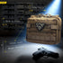 WYNEX Tactical Large Admin Pouch, Double Layer Design, Molle EDC Utility Pouch with Map Sleeve, Flag Patch Included