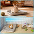 Chinchilla kathson Rabbit Litter Box, Bunny Potty Trainer Tray Guinea Pig Litter Box with Grid, Small Animal Toilet