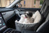 Best Pet Supplies Dog Booster Seat for Car, Truck, SUV - Soft Plush Cushion with Tall Pillow & Secure Straps, Gray