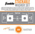 Set (2) 12" 12" Franklin Sports Washer - x Folding Targets - Portable Fun - Perfect for Beach, Tailgating, Parties
