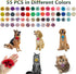 Dog Collar with 55 Pieces Multi Color Floral Charms, Flower Bow Ties for Puppy Dogs and Cats