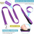 BAAPET 5 Feet Nylon Dog Leash, Triple Reflective Threads with Padded Handle for Walking Medium and Large Dogs (Purple)