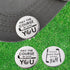 Funny Golf Ball Marker with Magnetic Hat Clip, Perfect Gift for Men or Women - Golf Accessories for Men or Women, Silver