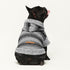 Fitwarm Fuzzy Dog Sweater, Knitted Winter Clothes for Small Dogs, Hooded Outfit in Heather Grey, Black, Medium