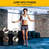 Heavy-Duty Gym Storage Rack + Jump Rope, Wall Mount Organizer for Weights & Gym Equipment