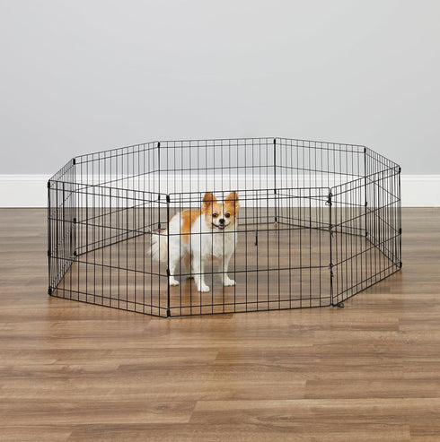18-Inch 16 Set New World by MidWest Homes for Pets Exercise Pen, for Indoor and Outdoor use, Sq Feet of Play, Folding