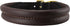 Dogs My Love Brown Soft Genuine Rolled Leather Dog Collar with Brass Hardware (17.5"-19" Neck Circumference)