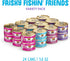 Weruva Classic Cat Food Variety Pack, Frisky Fishin' Friends Wet Cat Food, 3oz Cans (Pack of 24)