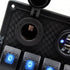 FXC 12V 24V Blue LED ON/Off Marine Multi Function Switch Panel - Waterproof 8 Gang Rocker Switch Panel