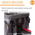 K&H Pet Products Universal Rear Bike Mount for Travel, Black, Fits Cat and Dog Bicycle Basket & Backpack
