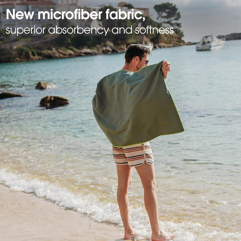 4Monster Backpacking, Small(31.50" 15.80")) Microfiber Camping Towel - Quick Dry, Super Absorbent, Lightweight Travel
